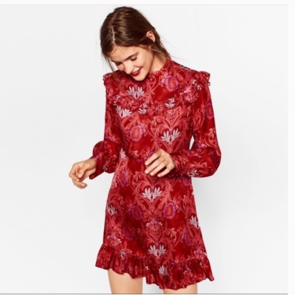 Zara Women ruffle dress